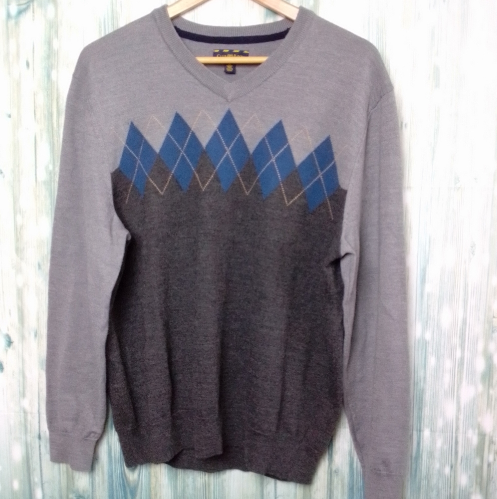 Club room Merino wool blend sweater large